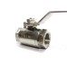 SS Ball Valve Round Solid Body Heavy Duty Stainless Steel 304